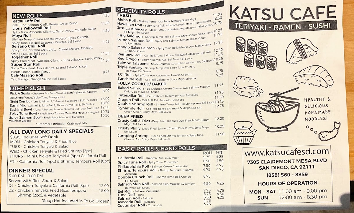 Katsu Cafe Menu - Image 3